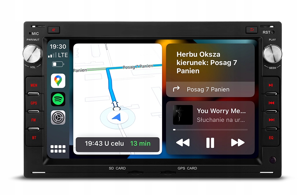 Vw T4 T5 Sharan Golf Passat Bora Polo Jetta Rádio Navigace Android Carplay