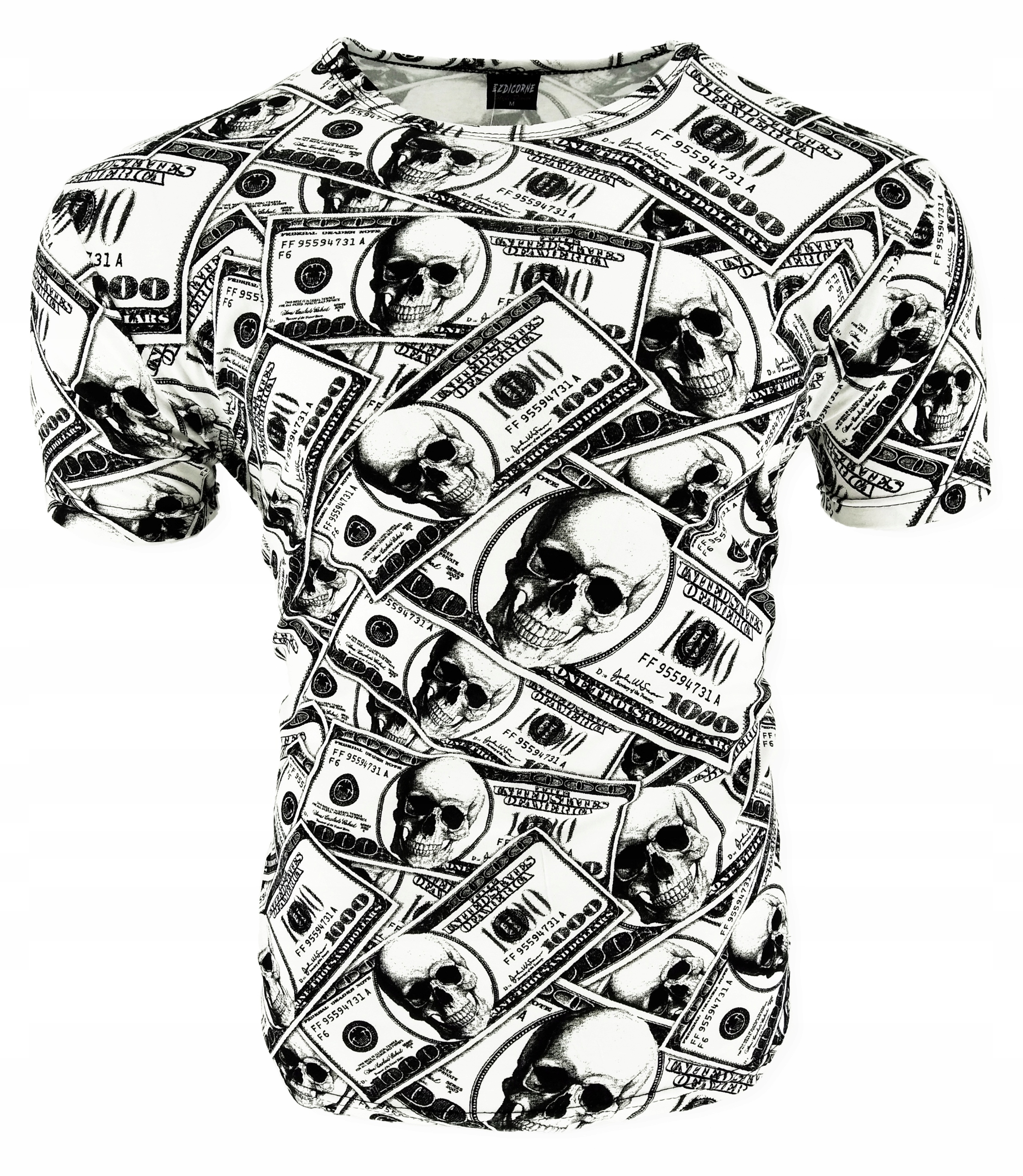 

Koszulka Męska T-Shirt Męski Dolary Czaszki XL