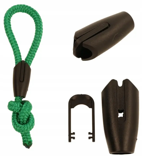 Zacisk Plastikowy do Linki 6mm Łącznik 5szt Czarny