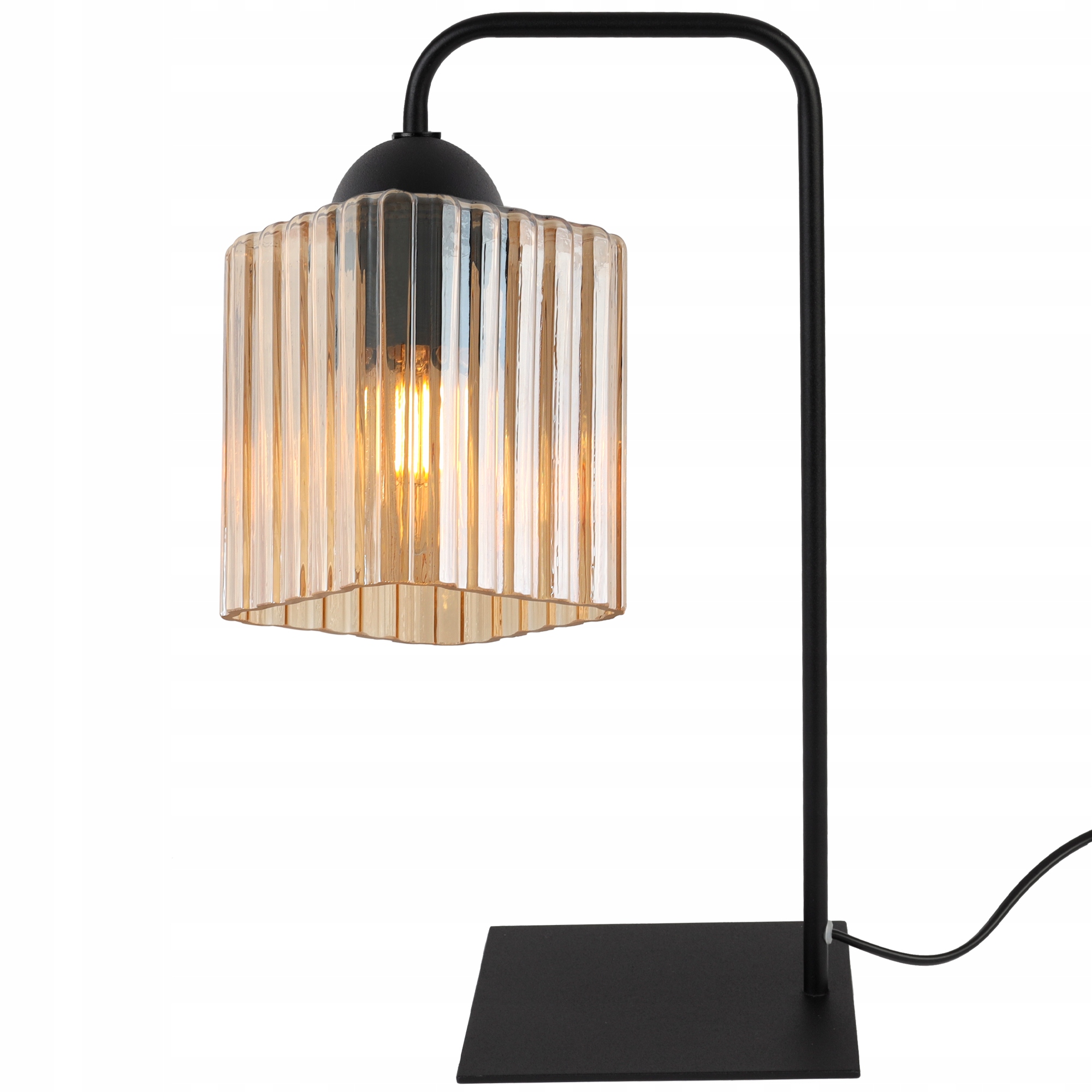 Noční Lampa Stolní Lampa Černá Med Skleněná Koule Moderní Glamour E27