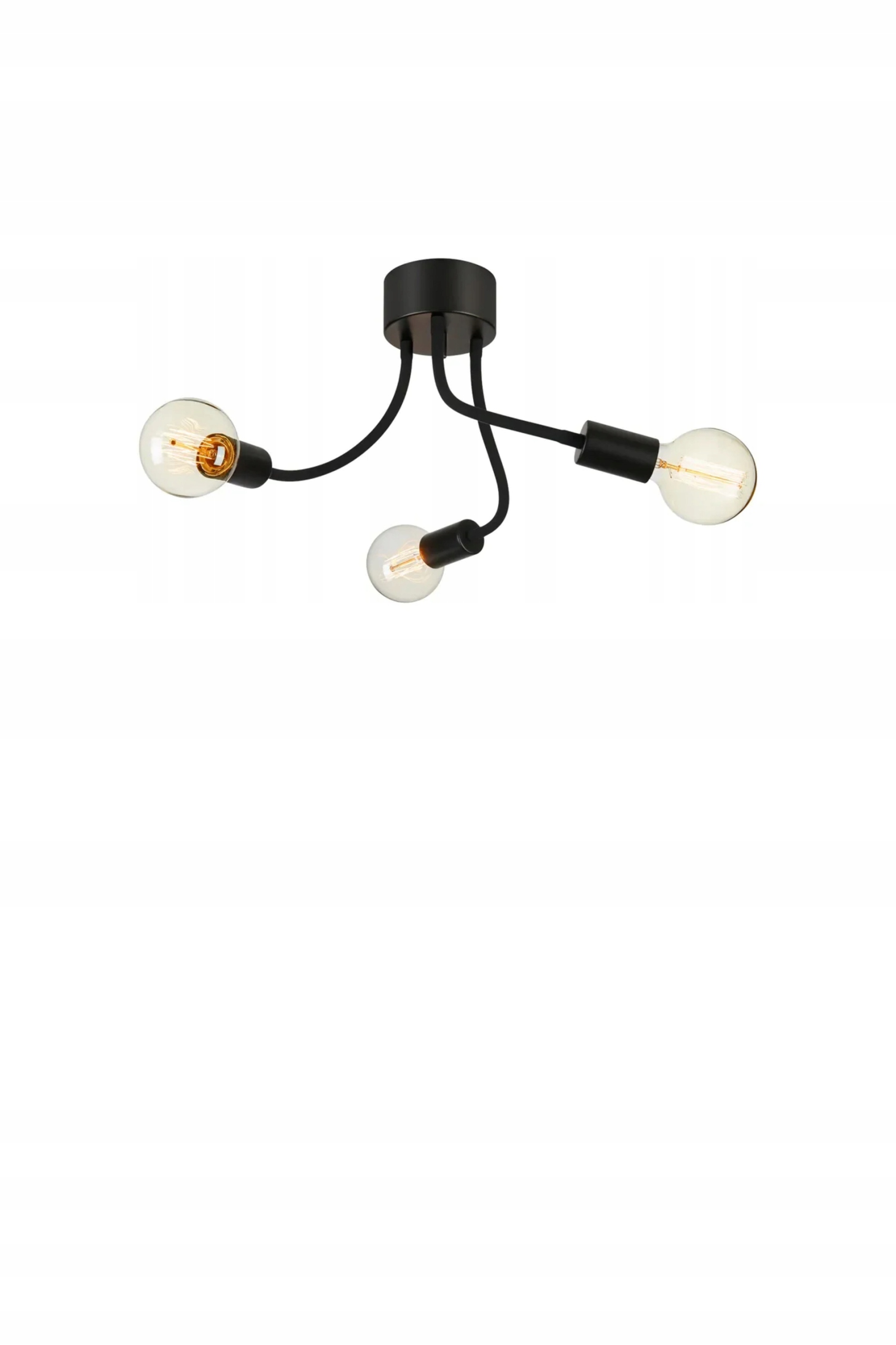 Markslöjd Medusa stropné svietidlo čierne 3 lampy