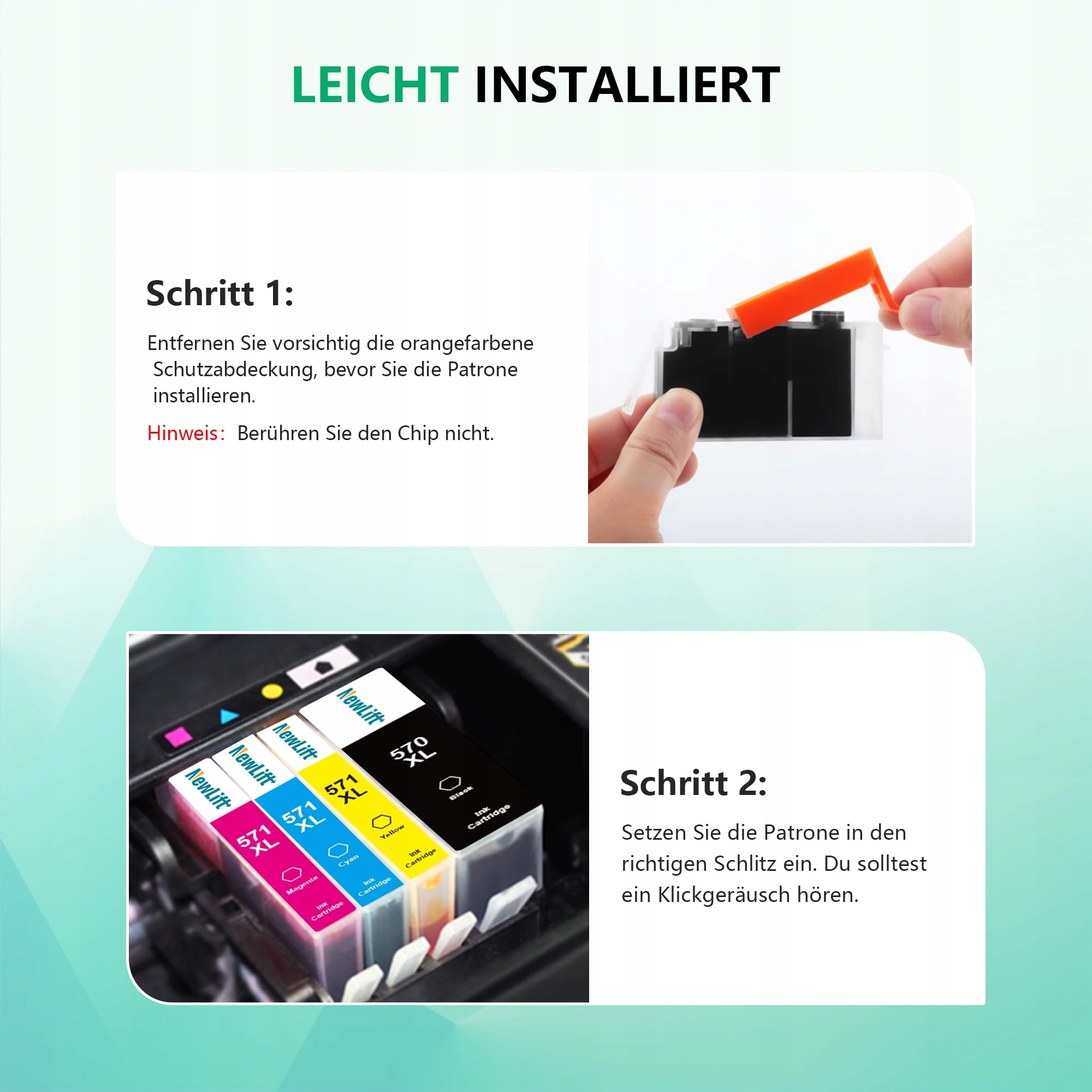 NEWLIFT Kompatybilne Tusze Canon 570XL 571XL Pixma TS5050 TS5000 MG5750 — miniatura 7