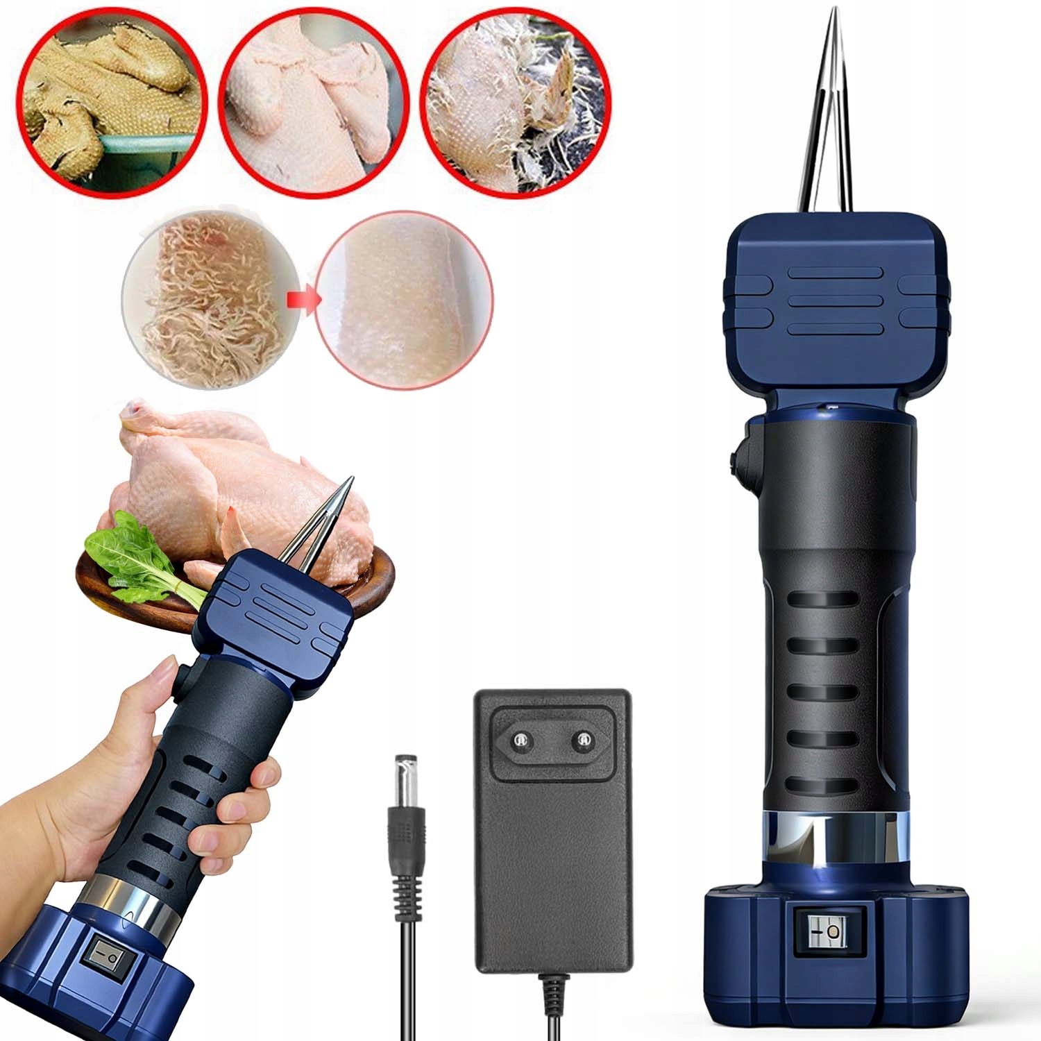 Škubačka Na Peří Drůbeže Kuřata Peří Akumulátorová A Přenosná