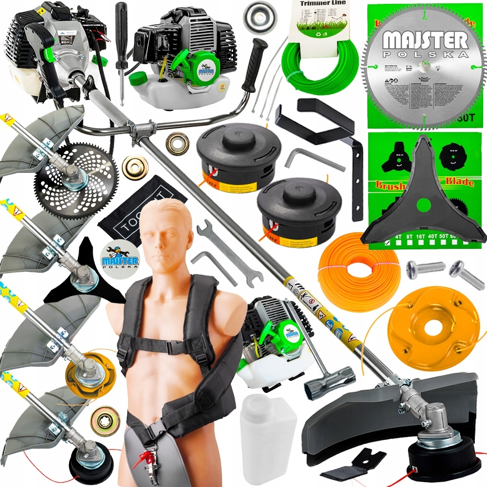 KOSA SPALINOWA PODKASZARKA WYKASZARKA KOSIARKA MOCNA DO TRAWY ZESTAW