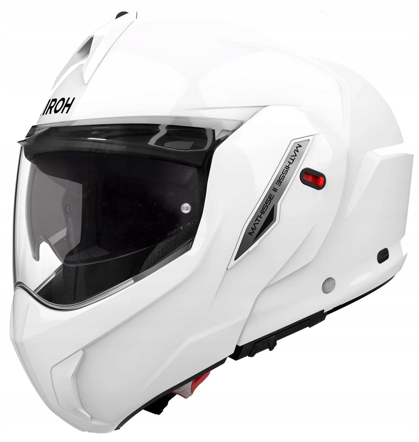 Airoh Mathisse II Color White Gloss Motocyklová Prilba Čeľusťová Biela