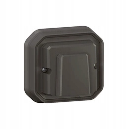 Nové Plexo Podomítkový kabelový výstup s svorkou Antracit Legrand 069899L