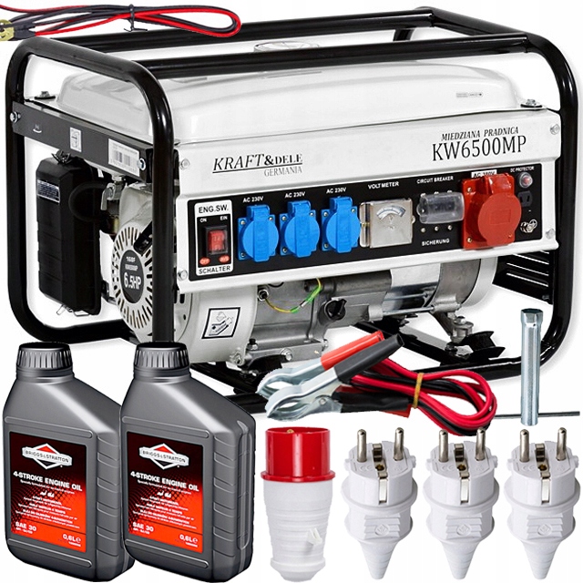 AGREGAT PRĄDOTWÓRCZY GENERATOR PRĄDU 6.5KM 2500W KD105 + OLEJ BRIGGS