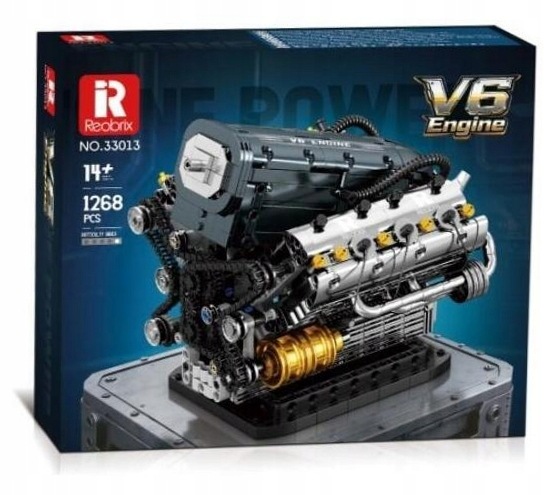Klocki Reobrix 33013 Silnik V6 (1268 elementów)