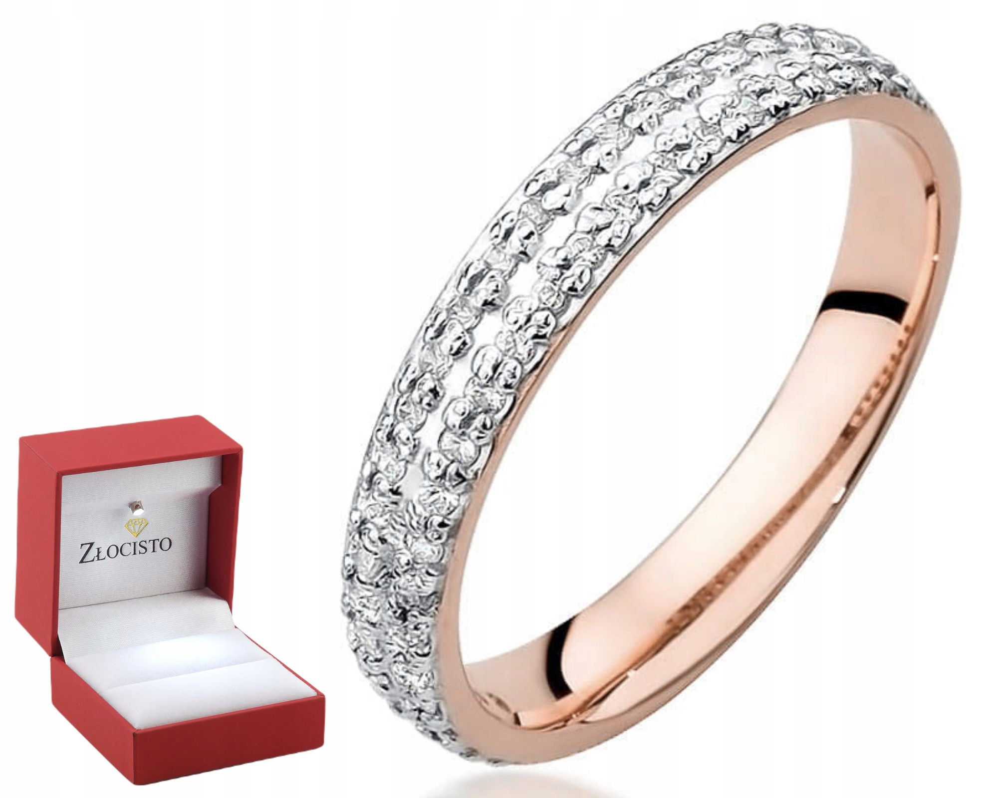 Růžové Zlato Prstýnek S Briliantem Gravírování 585 Bonus Dárek