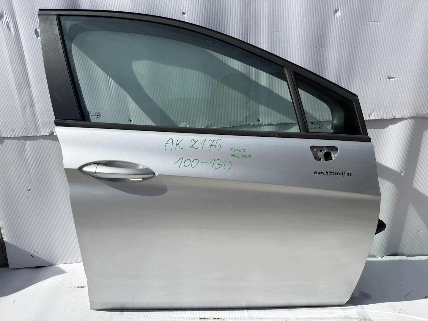OPEL ASTRA K door right front right front silver Z176 GAN