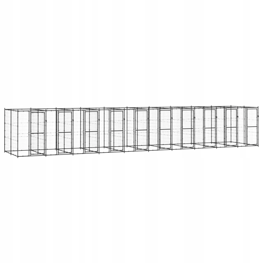 Levně Venkovní psí kotec ocel 24,2 m²