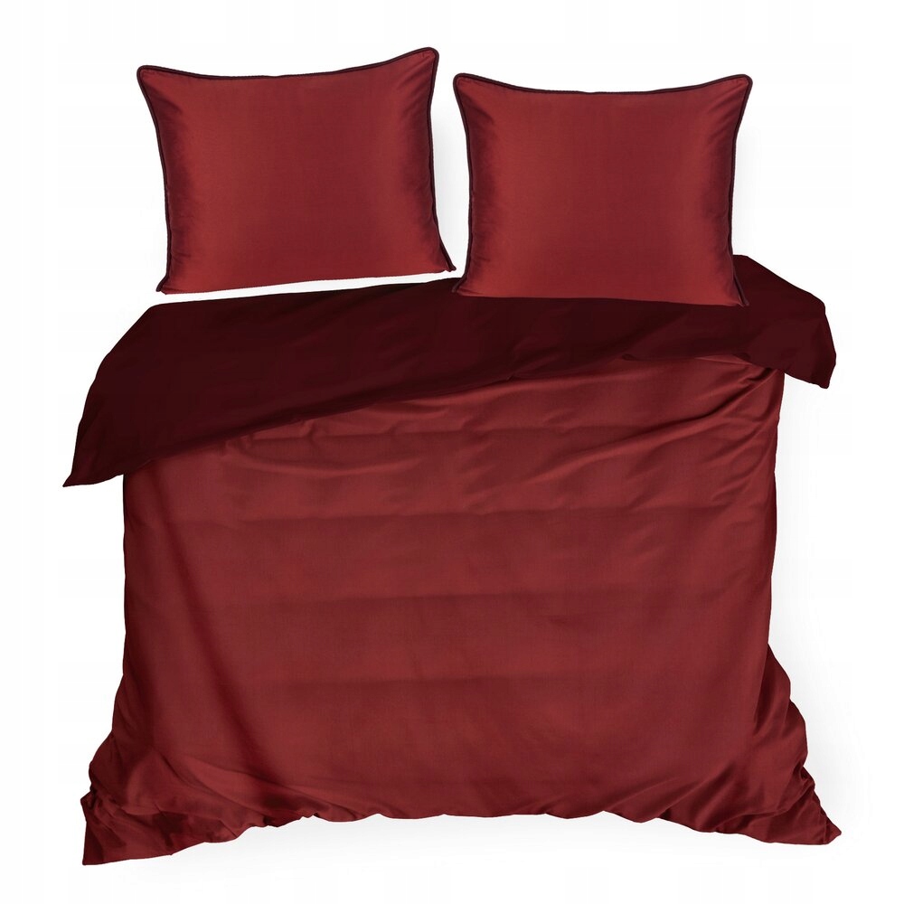 Posteľná Bielizeň Lunara 220x200 Eurofirany marsala bordová ozdobná šnúra