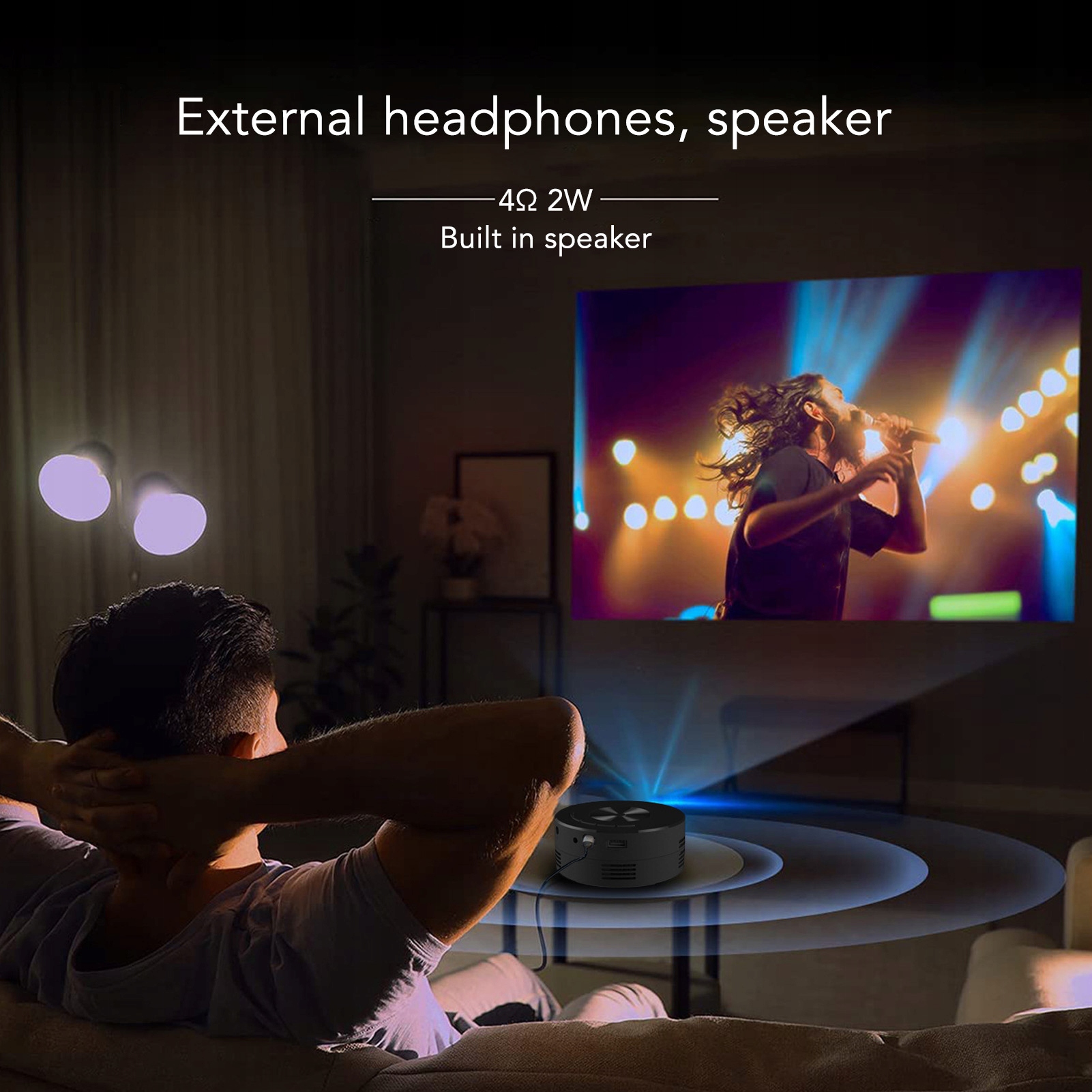 YT200 MINI PROJEKTOR DOMOWY PRZENOŚNY RZUTNIK Kontrast (x:1) 1