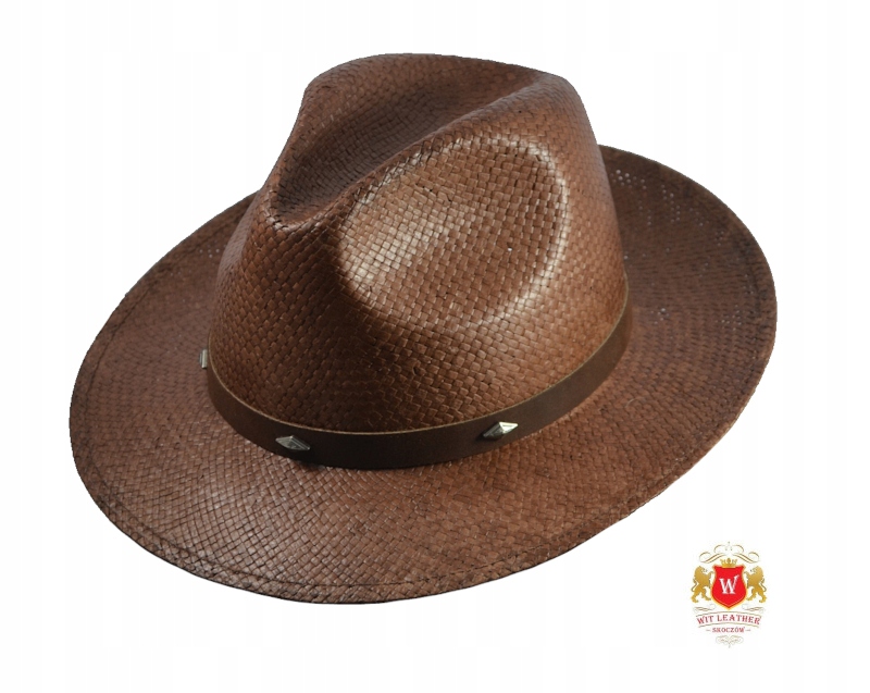 

Kapelusz słomkowy fedora Venice V Witleather