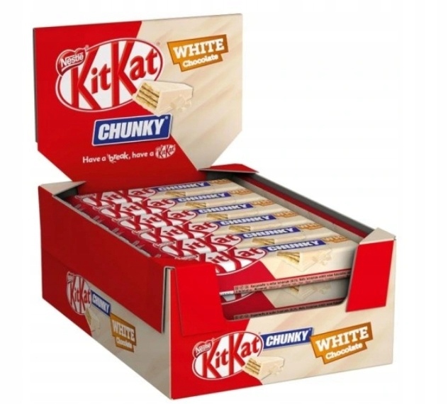 Levně 36x 40g Kit Kat Kitkat Chunky bílá bílá čokoláda tyčinka Karton