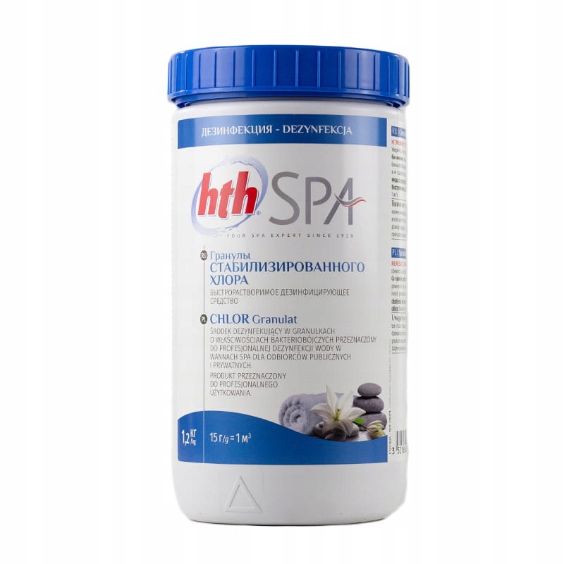 Hth Spa Chlor granulat 1,2kg do Spa Jacuzzi Basenu