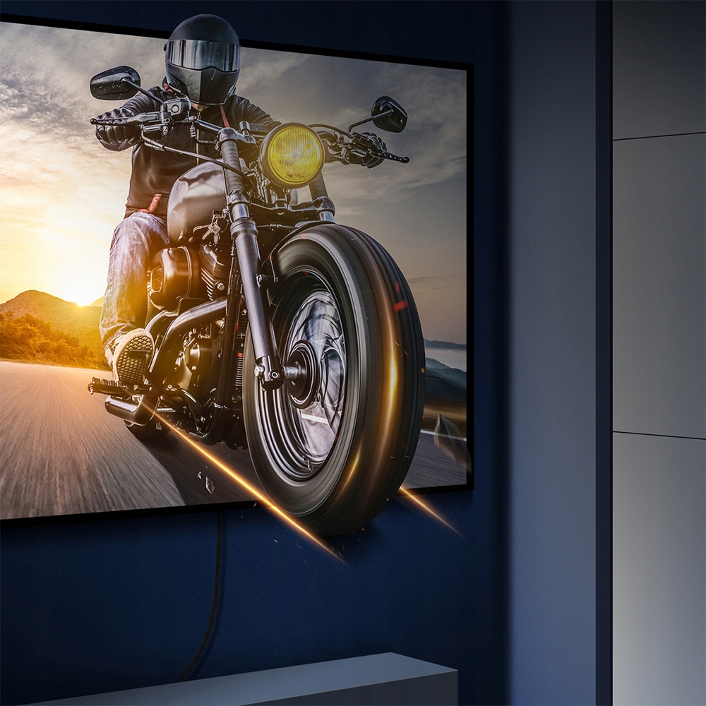 BASEUS KABEL PRZEWÓD DO TV KOMPUTERA HDMI 2.1 8K 60Hz 4K 120Hz 1m 100cm Marka Baseus