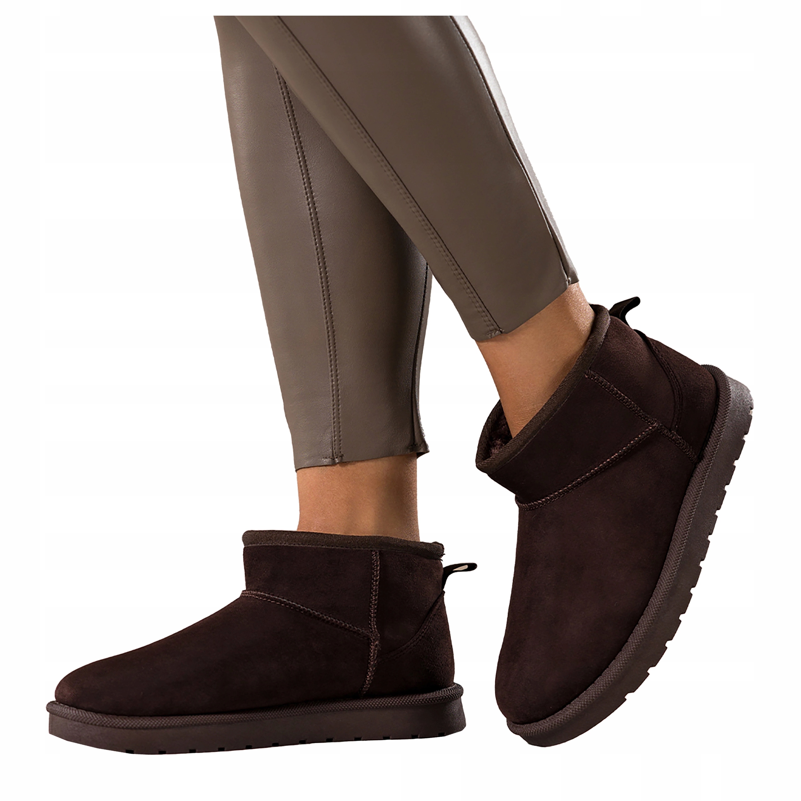 Čokoládové Sněhule Mukluki Dámské Pohodlné Na platformě Modne r 36