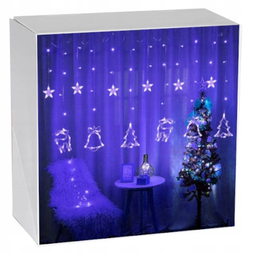 

Gwiazdy Wiszące Lampki Choinkowe Kurtyna Led Sople