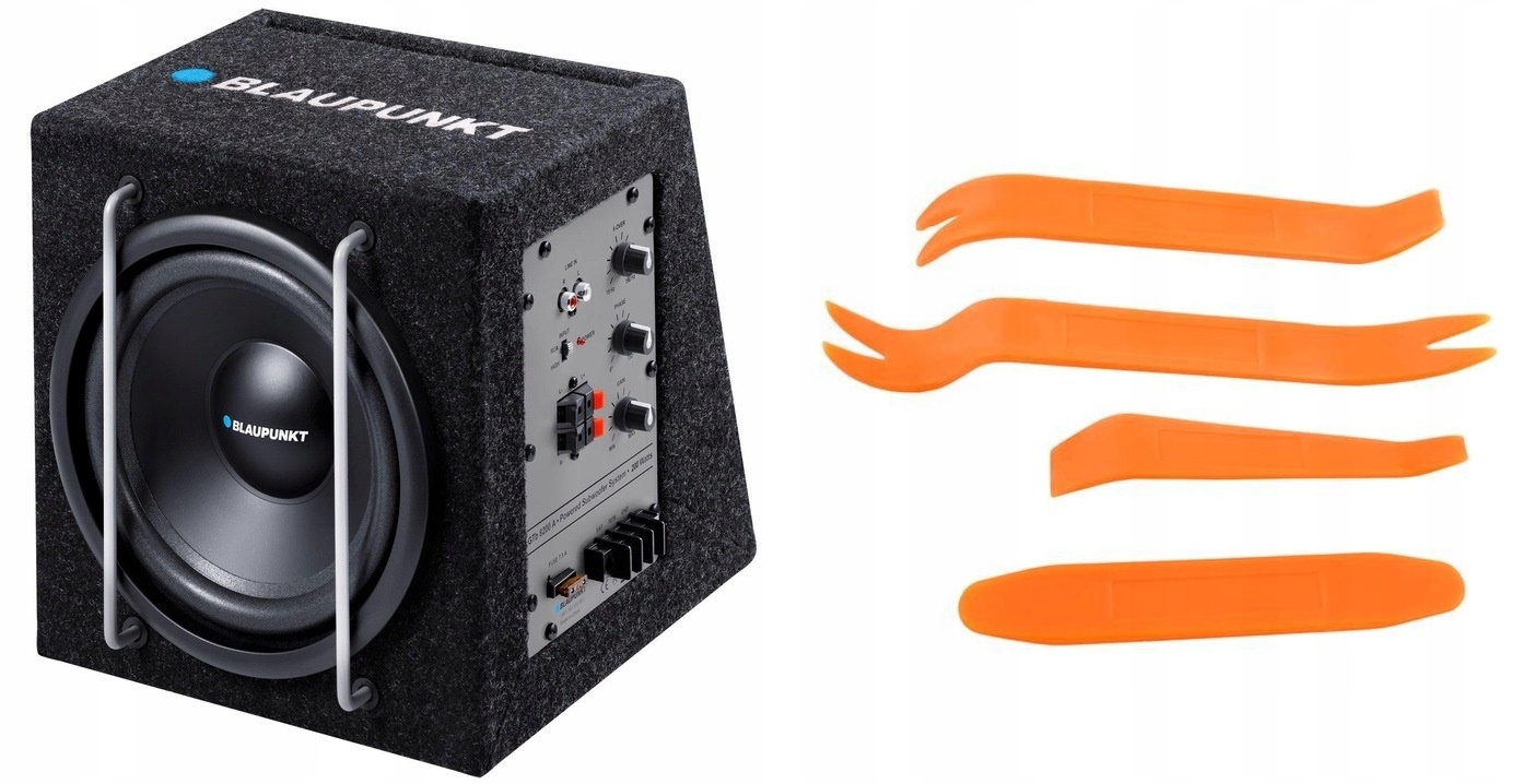 Blaupunkt GTb8200A aktivní basová skříň s vestavěným zesilovačem klíče