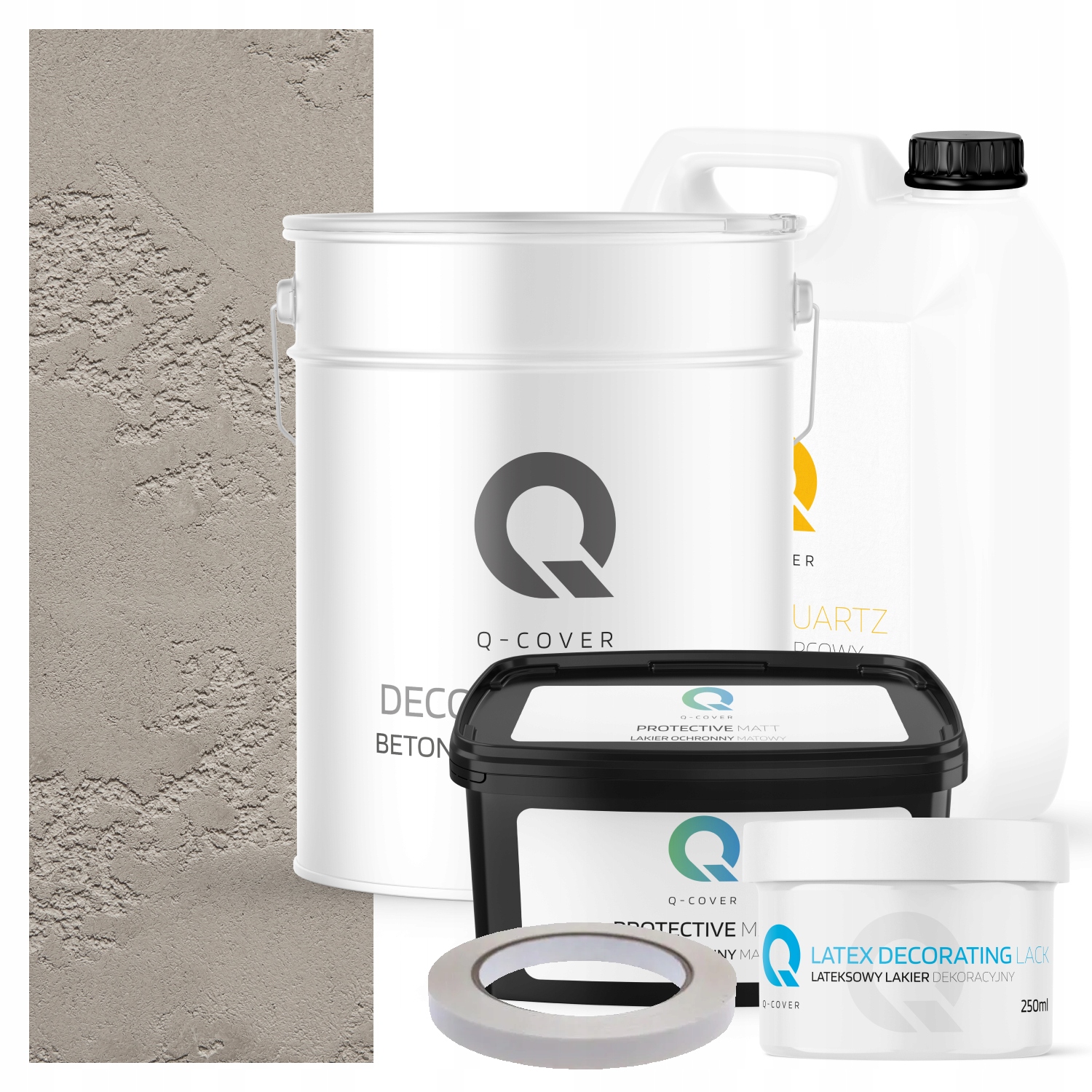 Architektonický Venkovní Beton Set Šedý Světlý F264 19kg Komplet 10m2