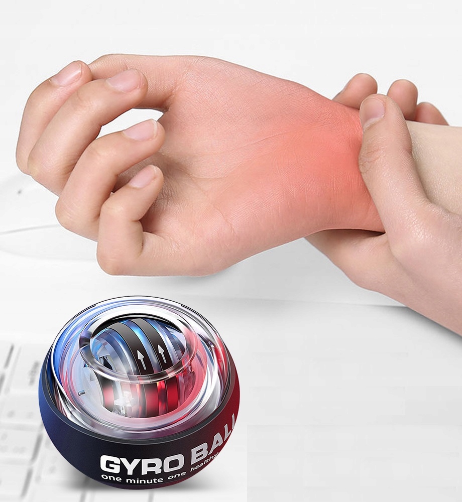 Kula żyroskopowa GYRO BALL LED wielokolorowa Model MEGA POWERBALL AUTOSTART ŻYROSKOP TRENAŻER