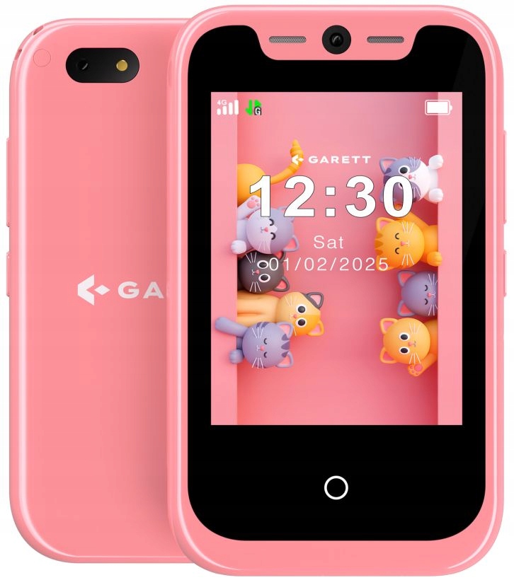 Smartfón Telefon Pre Deti Garett Onekid Ružový 4G Lte Sos Lokalizátor