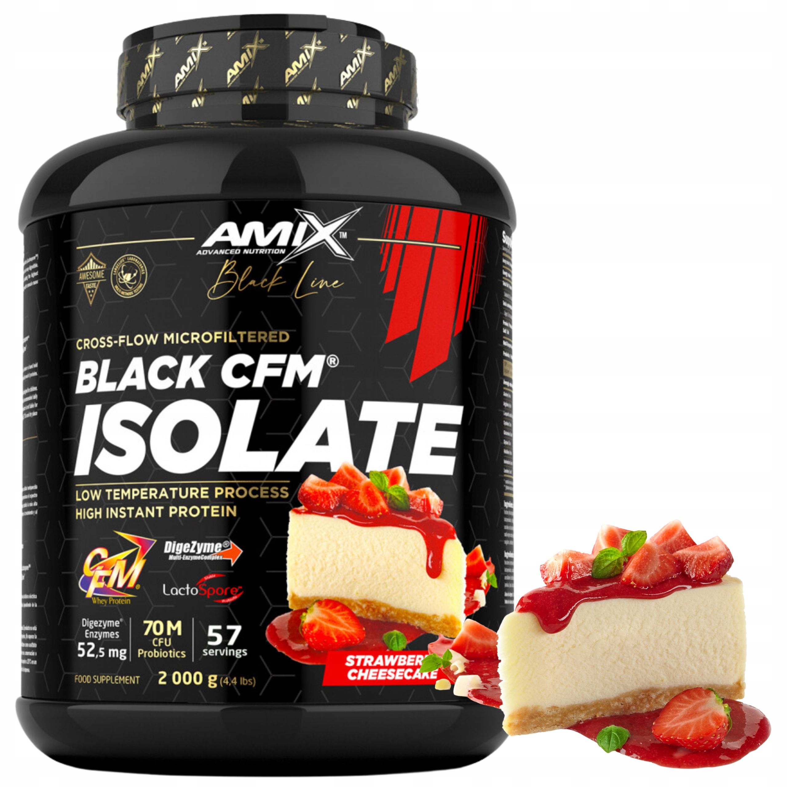 Protein izolát Isolate Wpi Jahodový cheesecake Cfm Amix