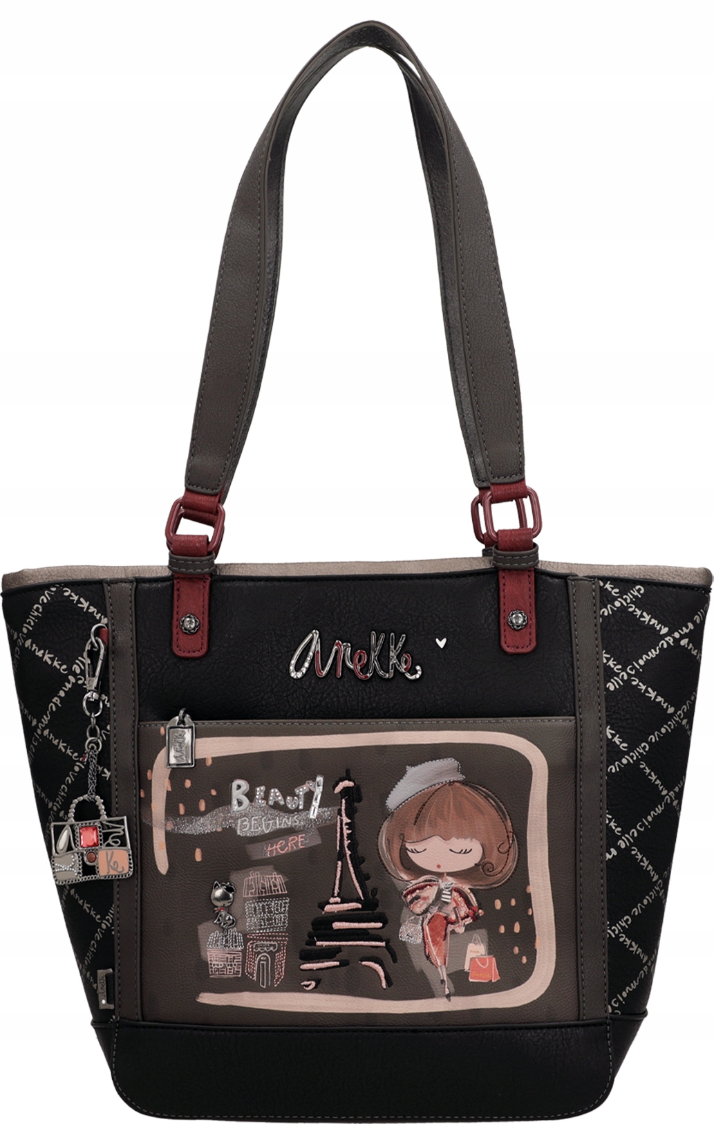 A361 Anekke duża torebka shoper na ramię Mademoiselle Real