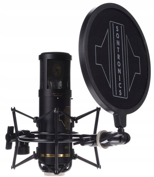 Sontronics STC-3X Pack Black Mikrofon pojemnościowy Kosz + Popfiltr + Kabel