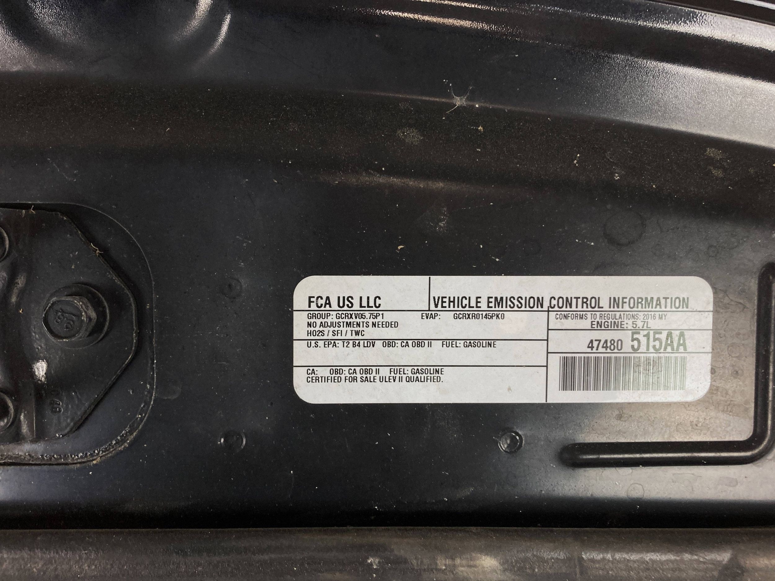 Dodge Charger 2015-23 Capot