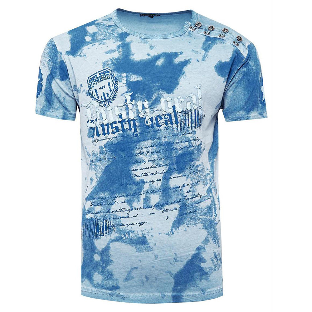 Rusty Neal tričko pánské 15156 regular fit XXL petrolej