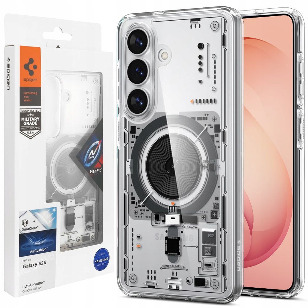 Pouzdro na Samsung Galaxy S26, magnetické, silné kryt, pouzdro bezbarvé