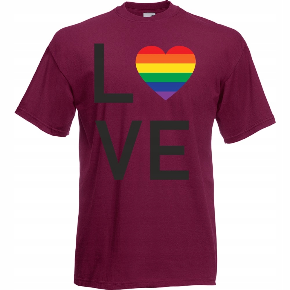 

Koszulka Lgbt marsz równości L burgund