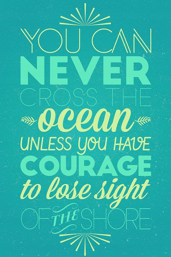 

You can never cross the ocean Plakat 61x91,5 cm
