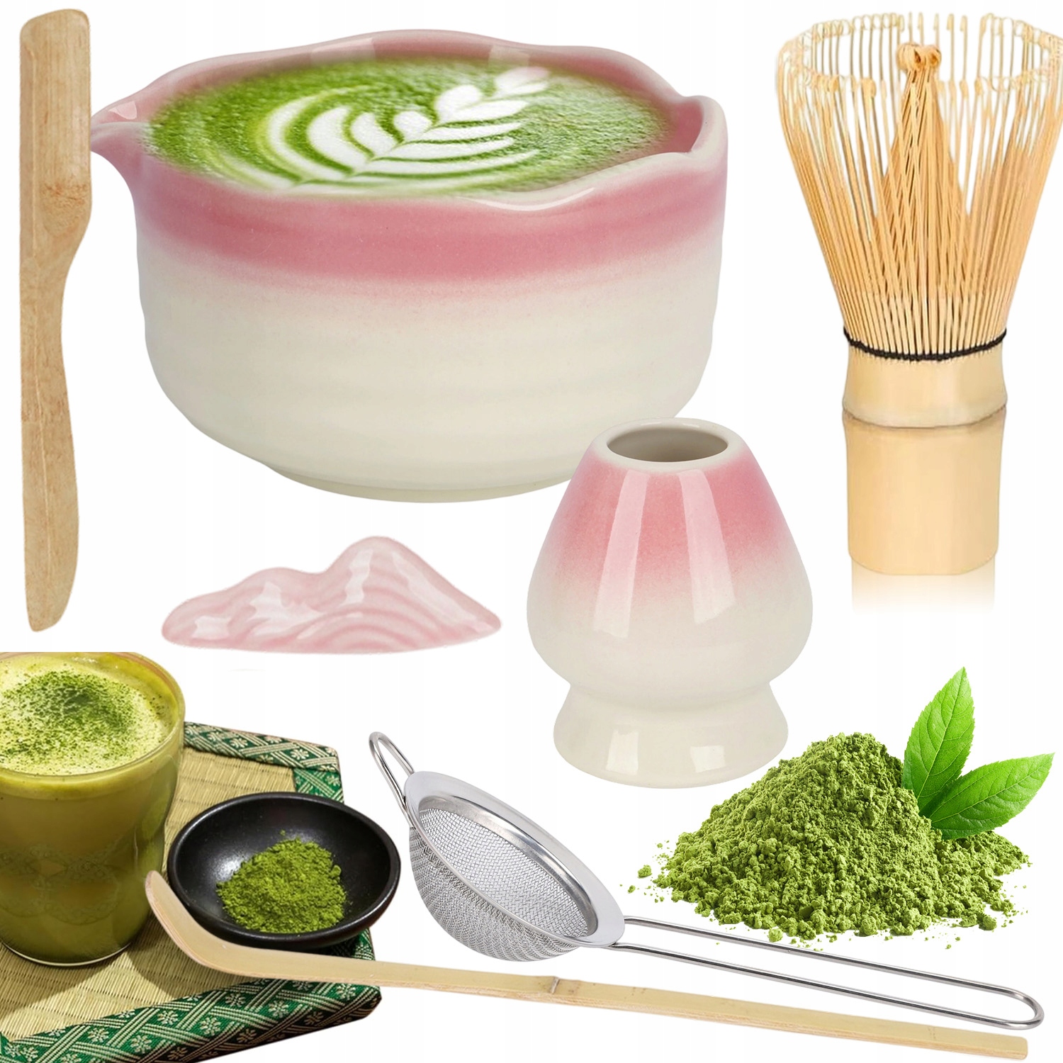 Zestaw Do Herbaty Matcha Narzędzie Do Matchy Trwałe Ceramicznym
