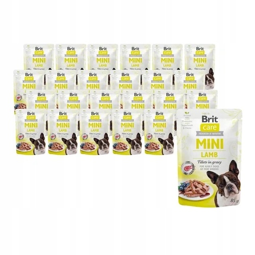 Levně Brit Care Dog Mini Pouch Lamb Krmivo mokré pro psy malých plemen, karton 24ks