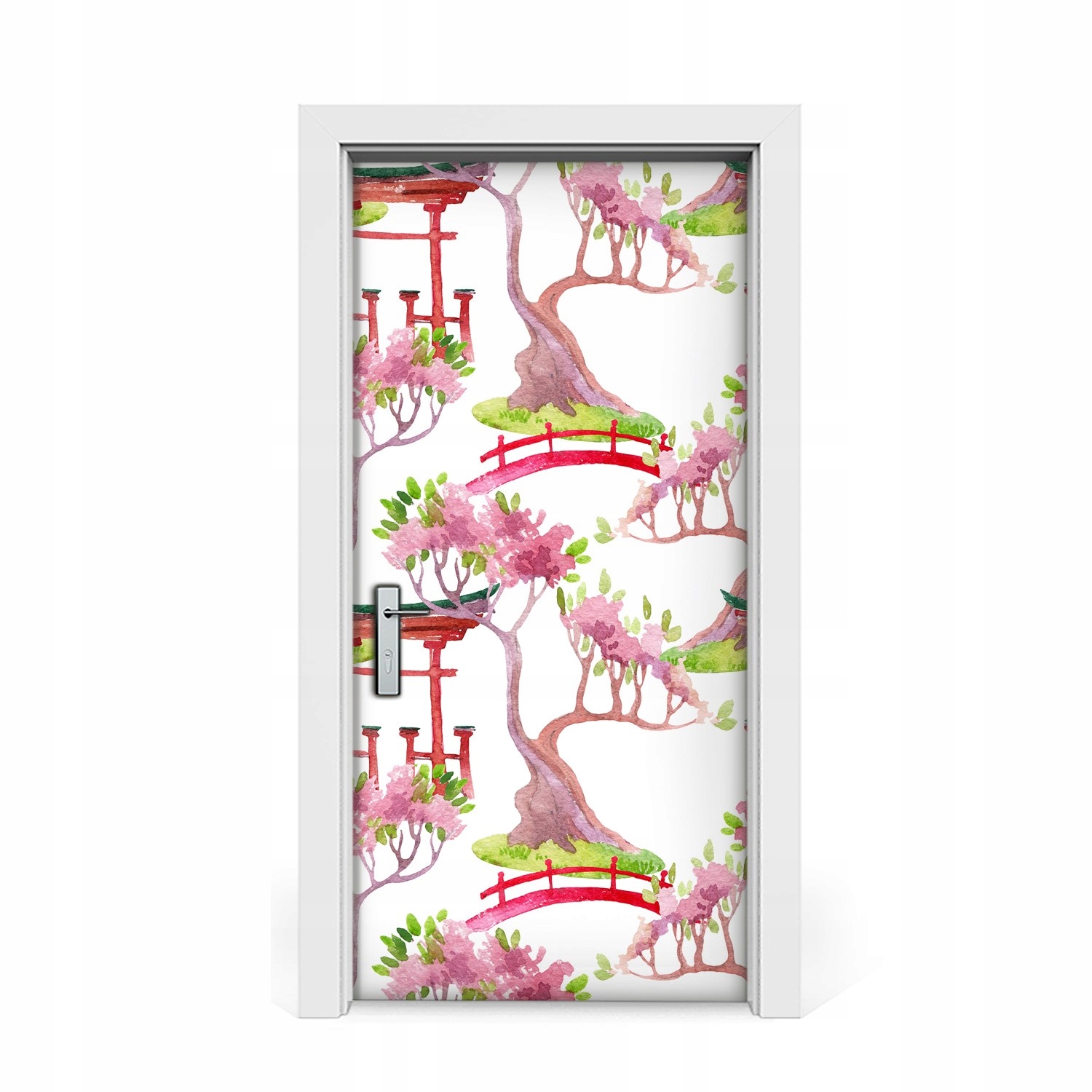 

Naklejka na drzwi okleina Japońskie motywy 95x205