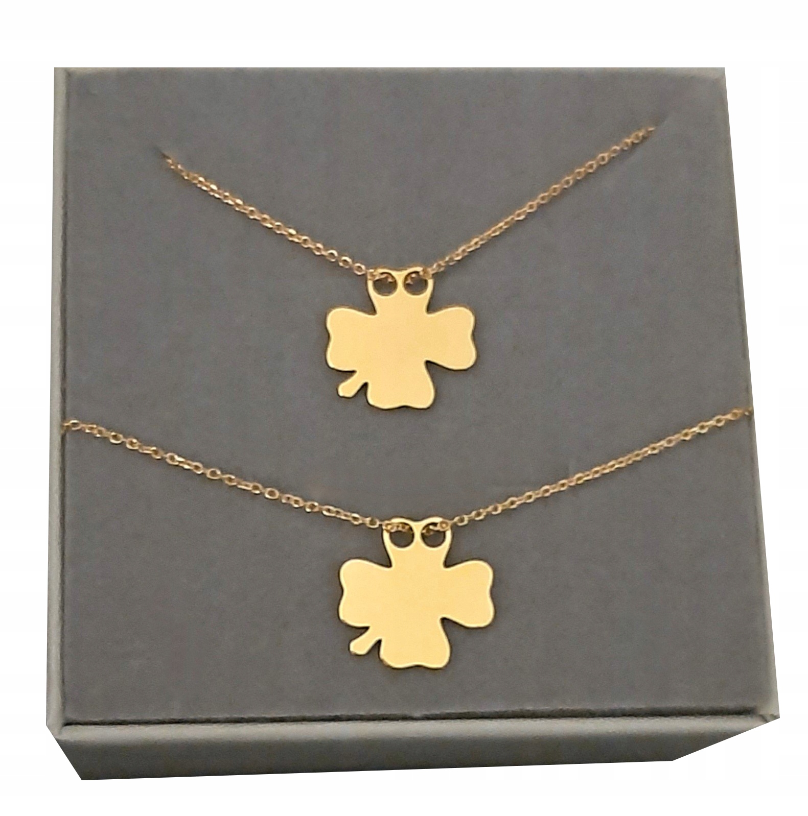 

Złoty komplet Koniczynka srebro 925 Celebrytka