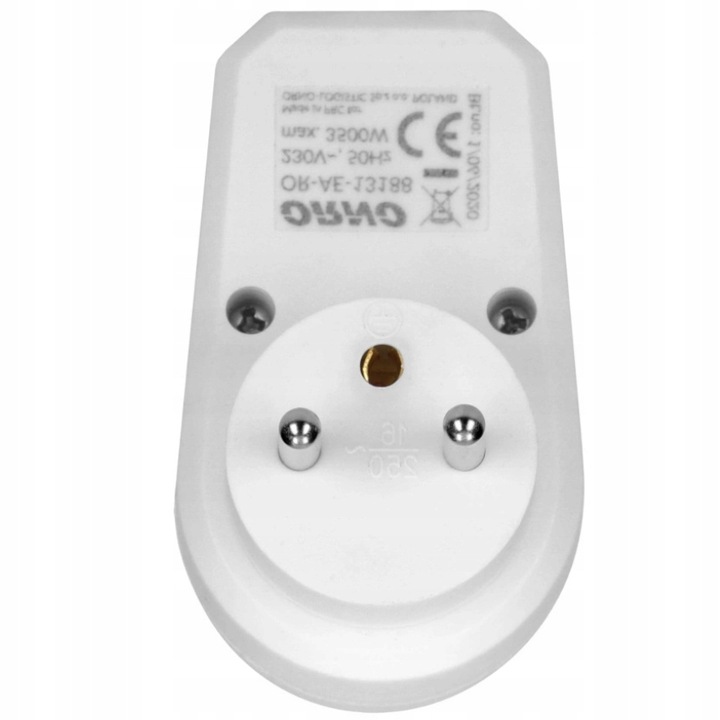 Rozgałęźnik Adapter z Podświetlanym Wyłącznikeim Biały EAN (GTIN) 5908254801976