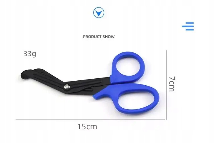 15cm 18cm 5 Pcs Multi-function Survival Scissors Medical First Aid Kit Wyposażenie woreczki