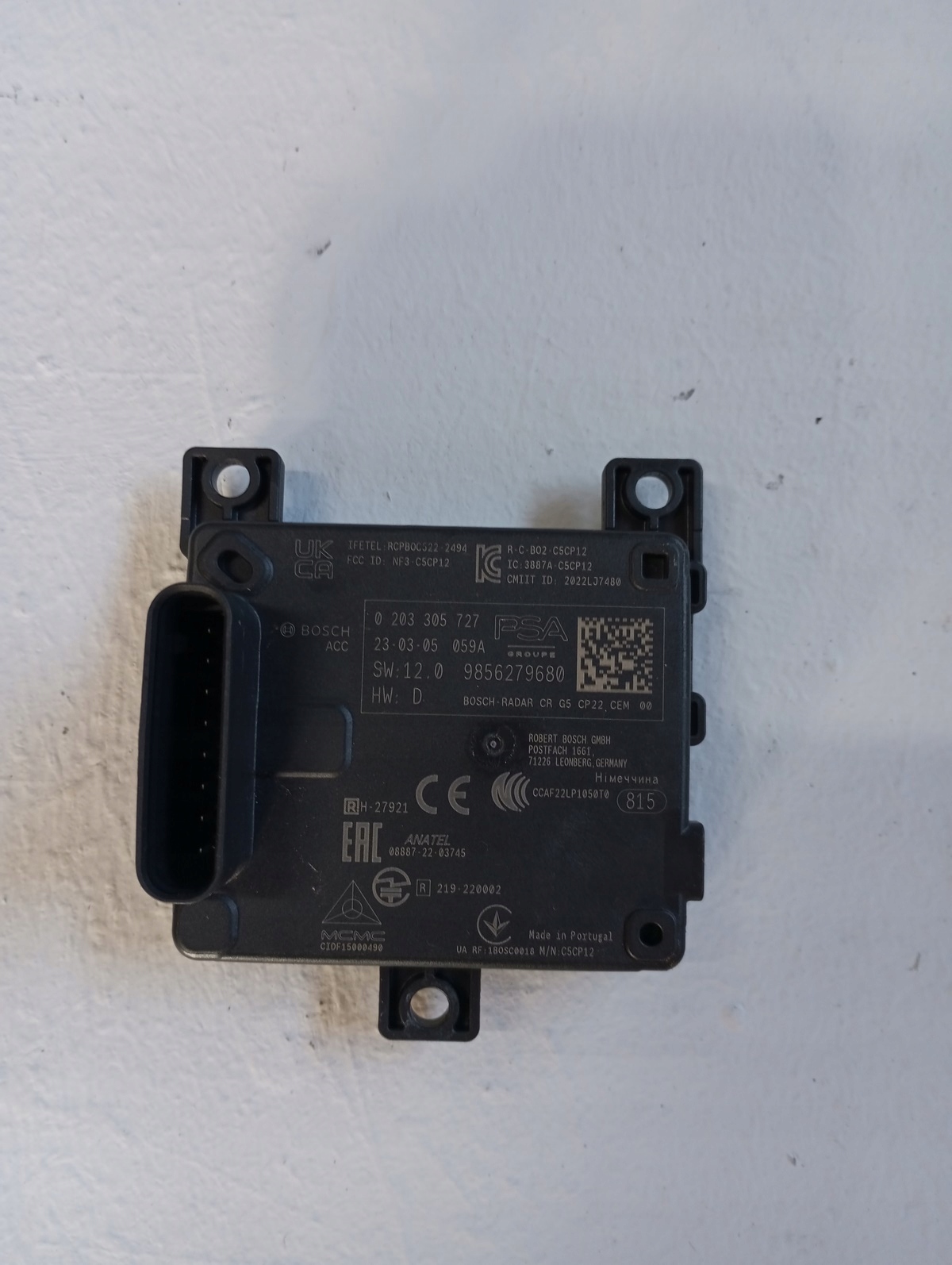 modul RADAR DISTRONIC OPEL GRANDLAND 9856279680