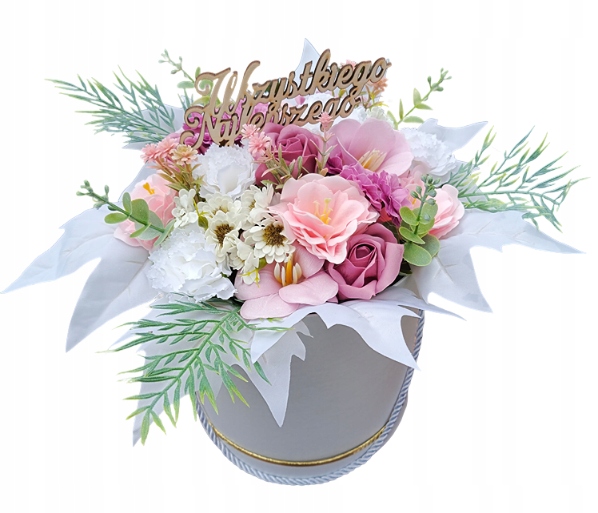 Květinová Krabička XXL Mýdlové Květiny Kytice Růže Na Svatební Hostina V Den Svatby Mladý Pár