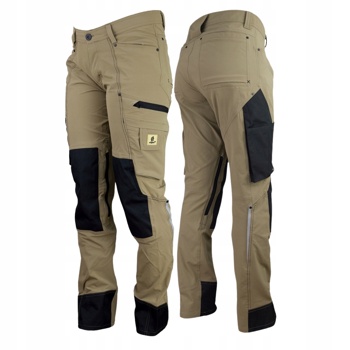 Spodnie męskie robocze bojówki męskie taktyczne długie beżowe Urgent r. 54