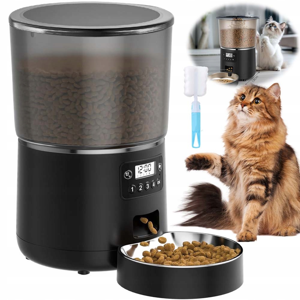 Levně Automatický Dávkovač Misky Na Krmivo Pro Psa Kočku Králíka 4L Usb