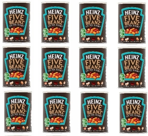 Levně 12 x 415 g Heinz Five beanz fazole v rajčatové omáčce Svařovací
