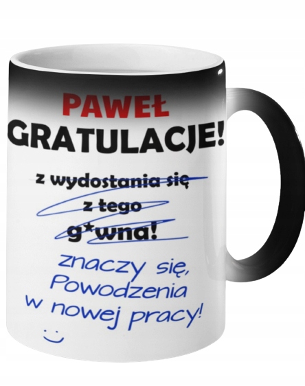 

Kubek Magiczny Odejście Z Pracy Twoje Imię
