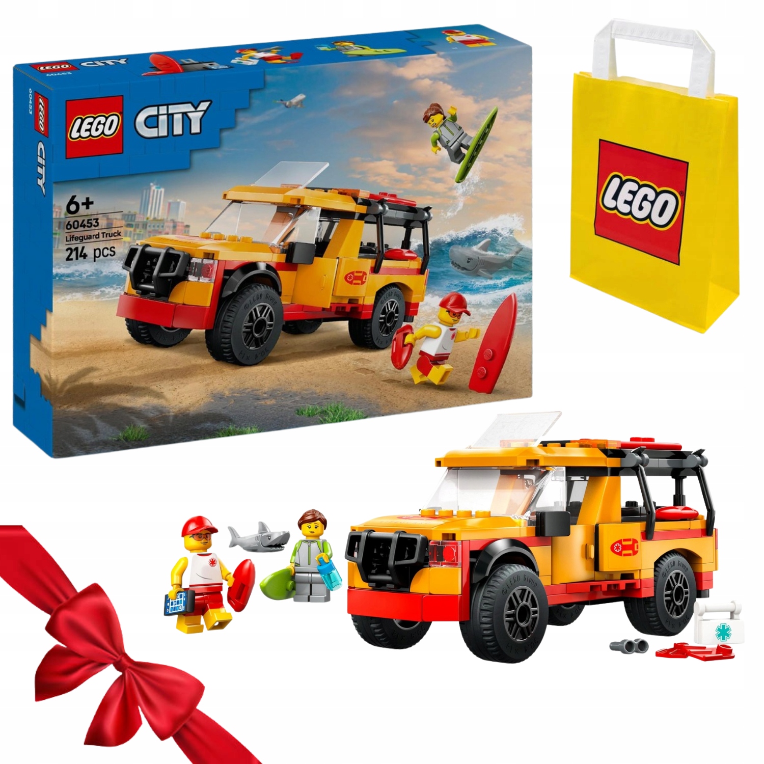 Zestaw Klocków Lego City 60453 Furgonetka Ratowników Plażowych