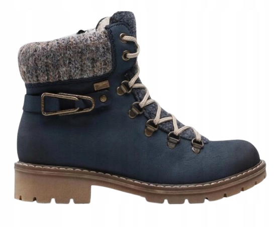 Rieker Dámské Kotníkové Boty Tmavě Modré Zateplené 41 J_b
