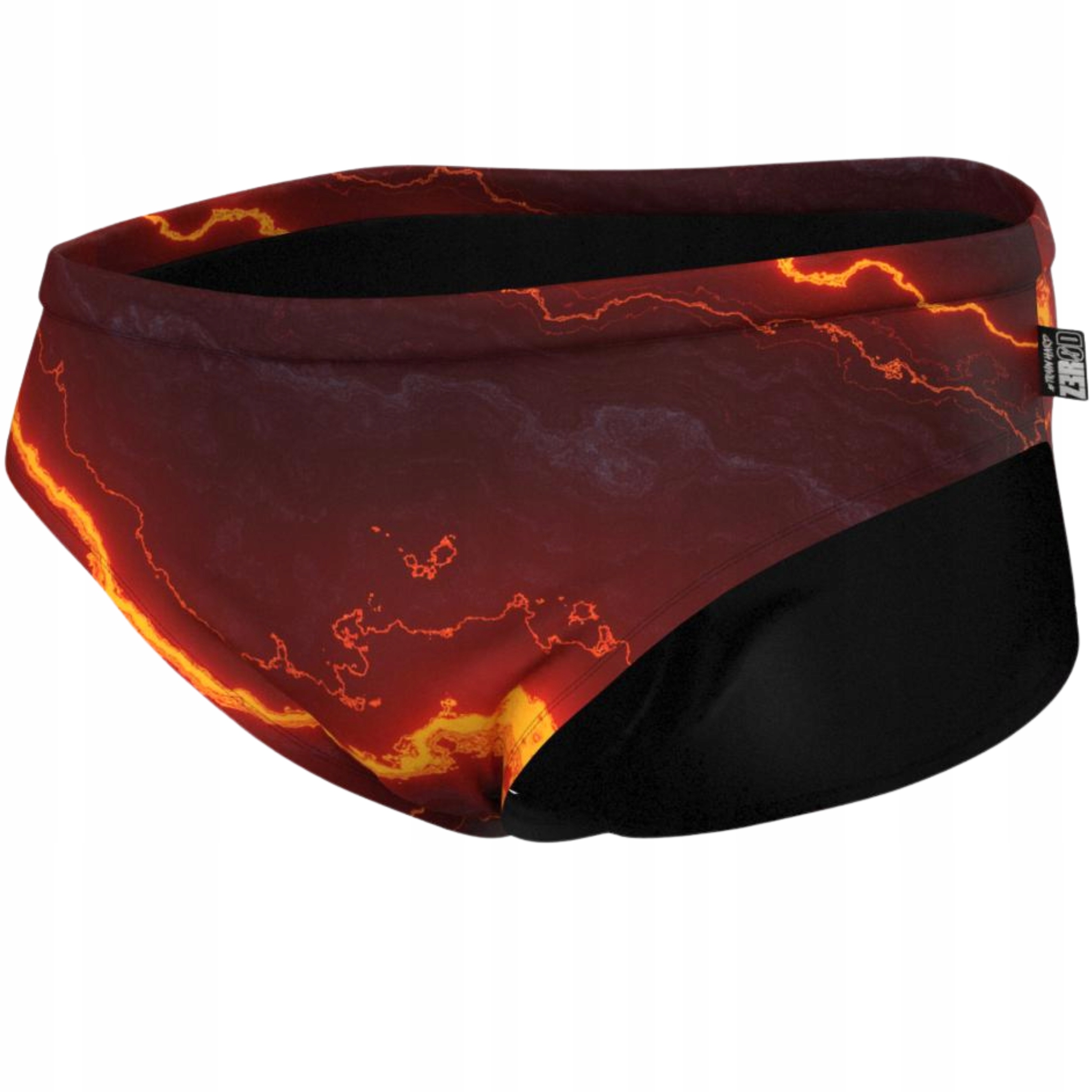 Kąpielówki Slipy Męskie na Basen Zerod Briefs Lava M